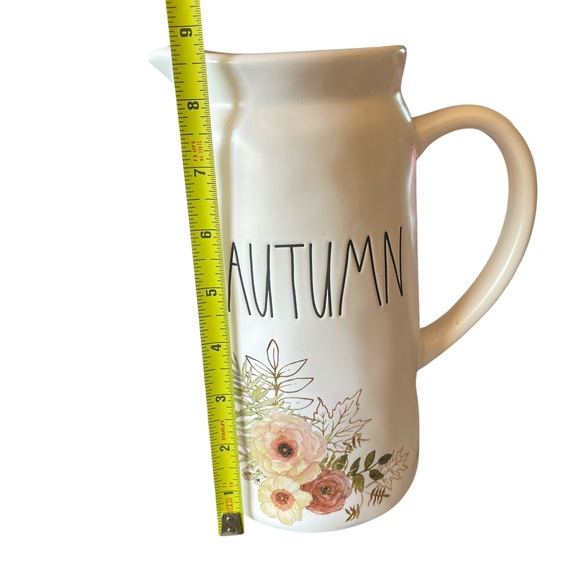 Rae Dunn Cream Floral Pitcher - Autumn Theme - Picture 2 of 8